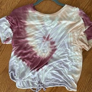 Tie dye tee, bottom adjuster
